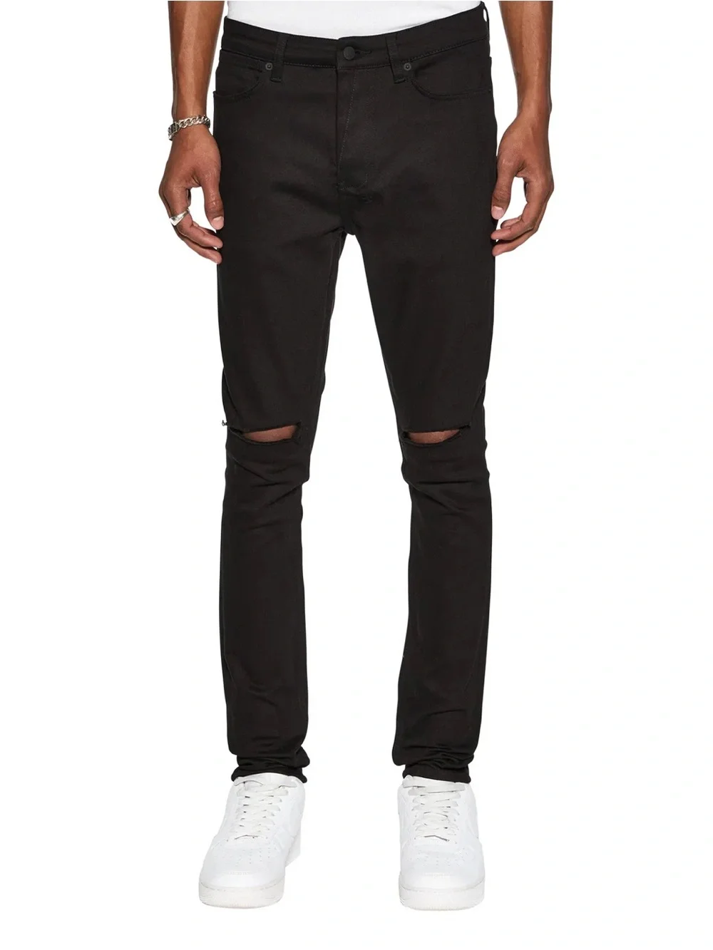 Ksubi van winkle ace black slice skinny jeans black size 32.